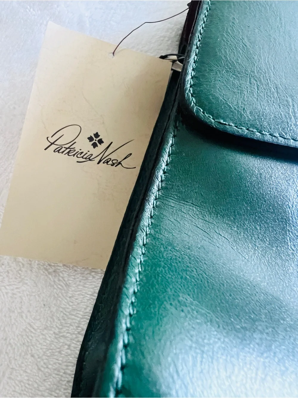 Patricia Nash green Leather Crossbody Handbag
